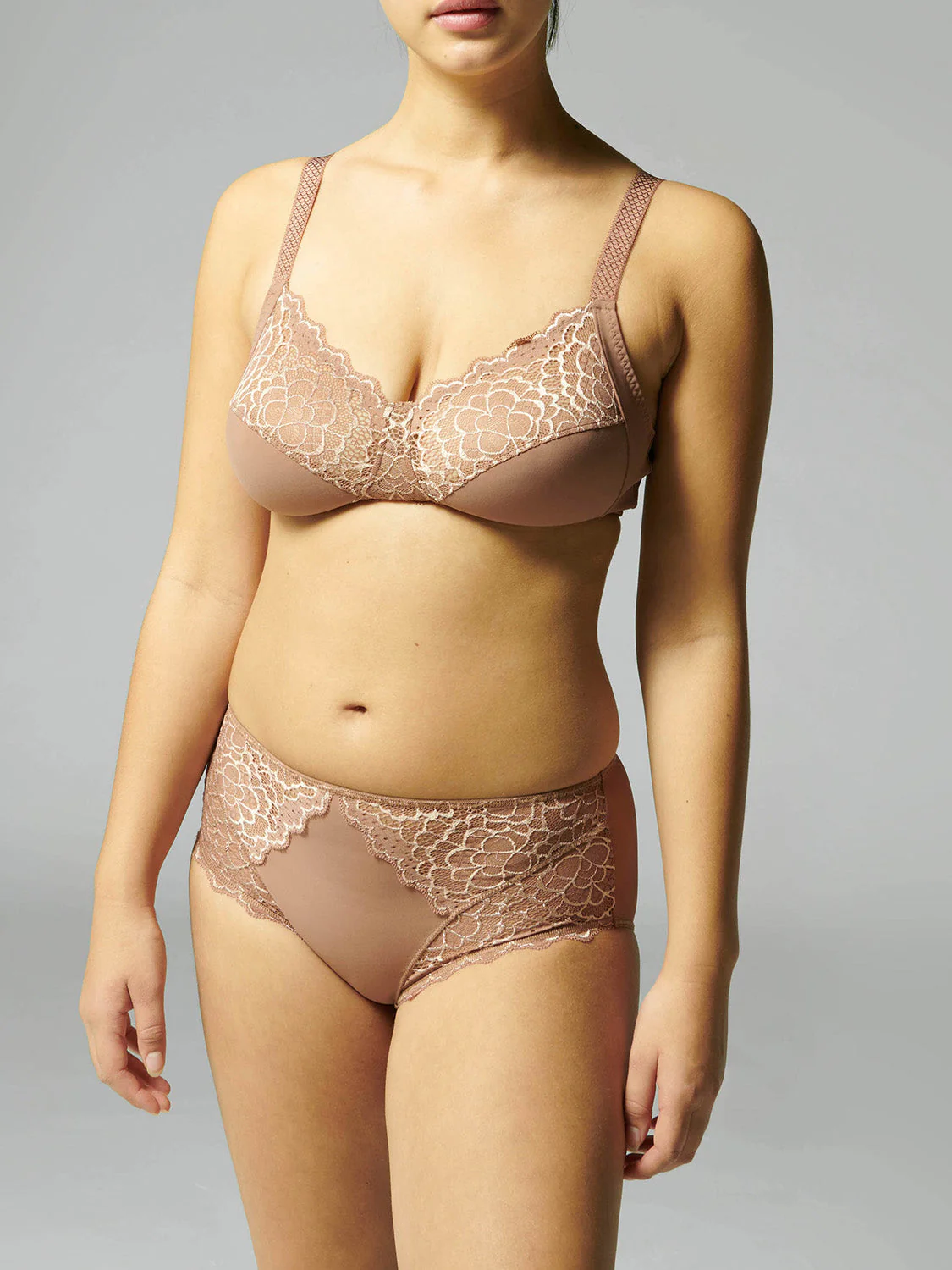 Structured wireless bra - Coco brown - Image 7