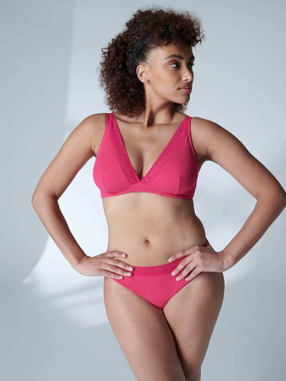 Structured wireless bra - Fuschia - Image 6