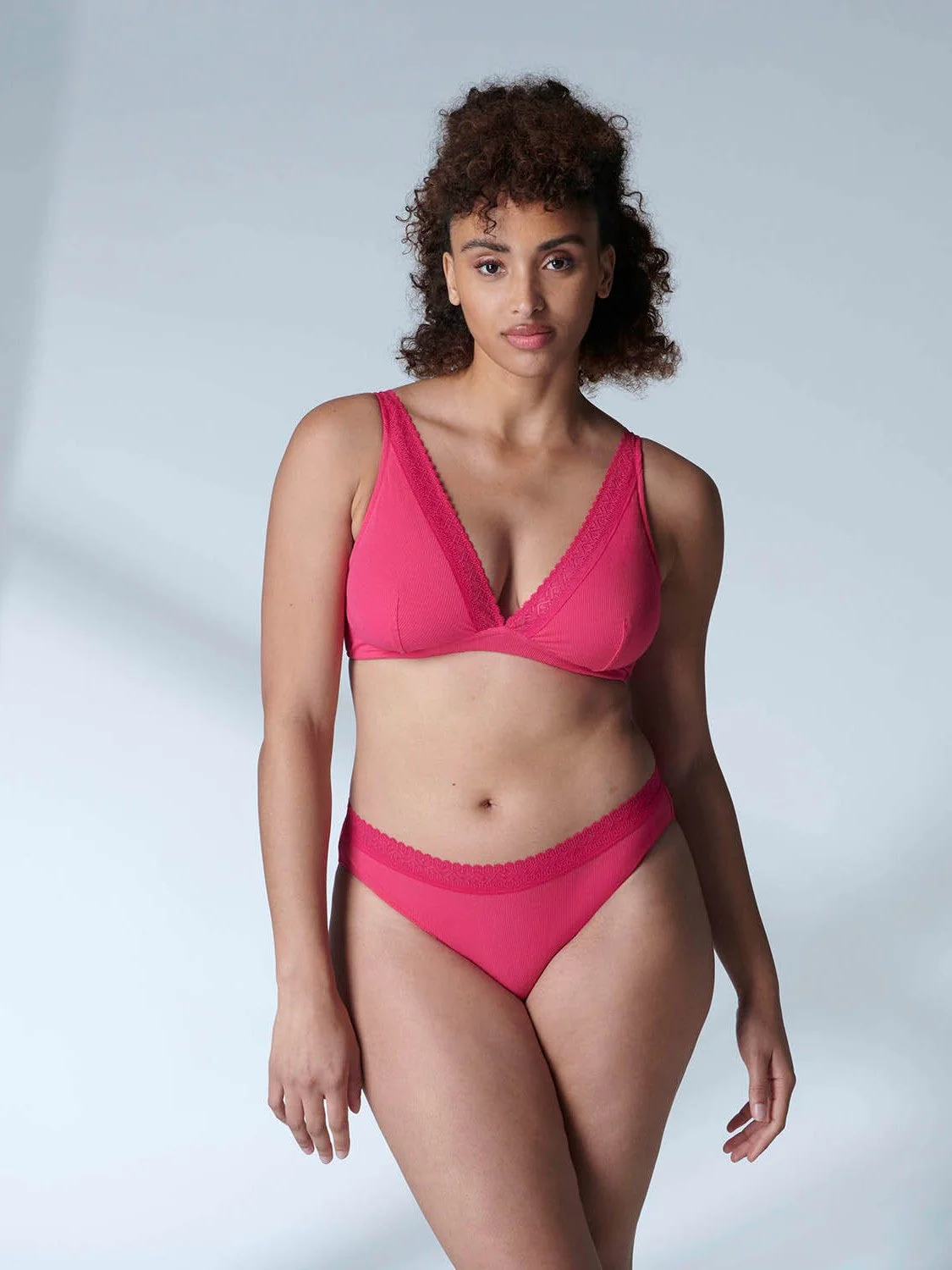 Structured wireless bra - Fuschia - Image 7