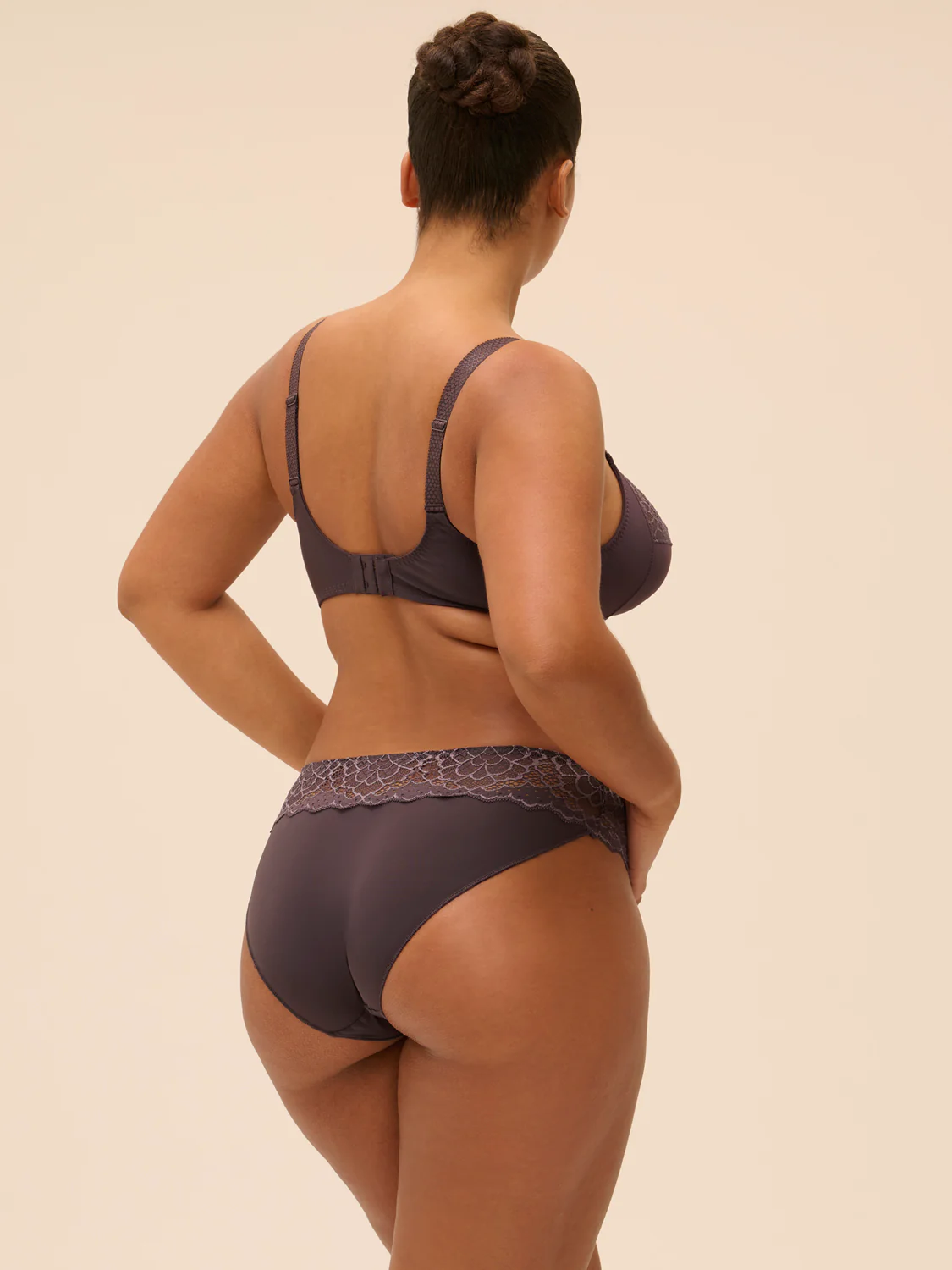 Structured wireless bra - Graphite Grey - Image 12