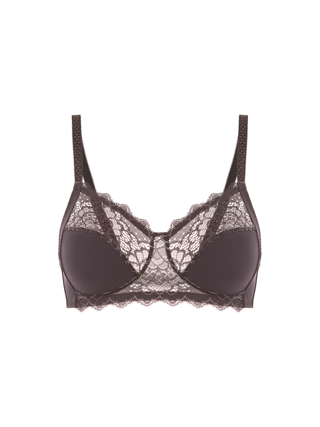Structured wireless bra - Graphite Grey - Image 13