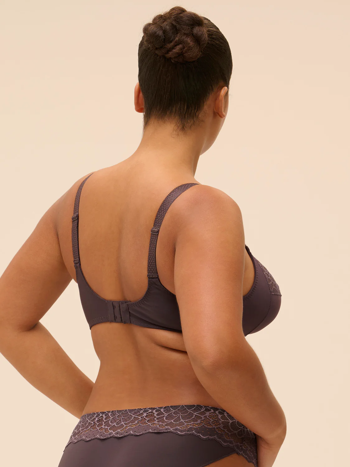 Structured wireless bra - Graphite Grey - Image 9