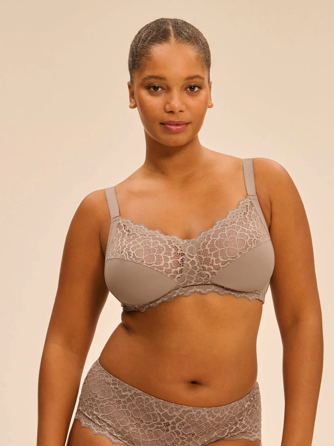 Structured wireless bra - Grege - Image 3
