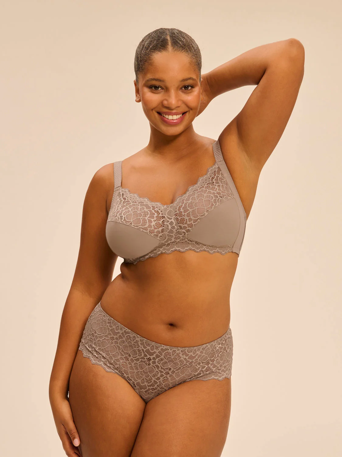Structured wireless bra - Grege - Image 7