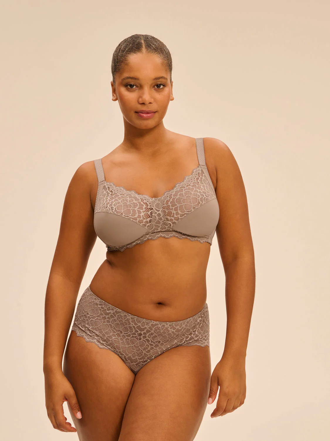 Structured wireless bra - Grege - Image 8