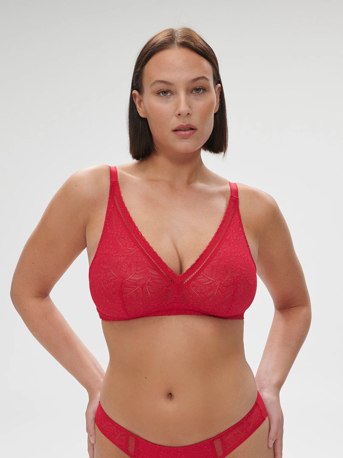 Structured wireless bra - Ruby pink - Image 6