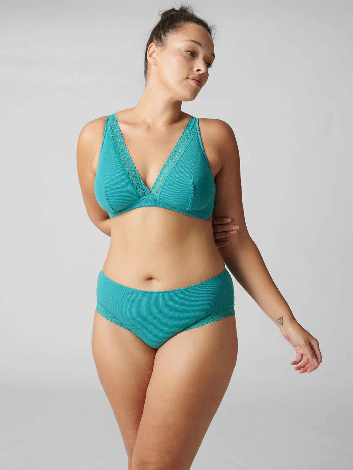 Structured wireless bra - Saline Blue - Image 6