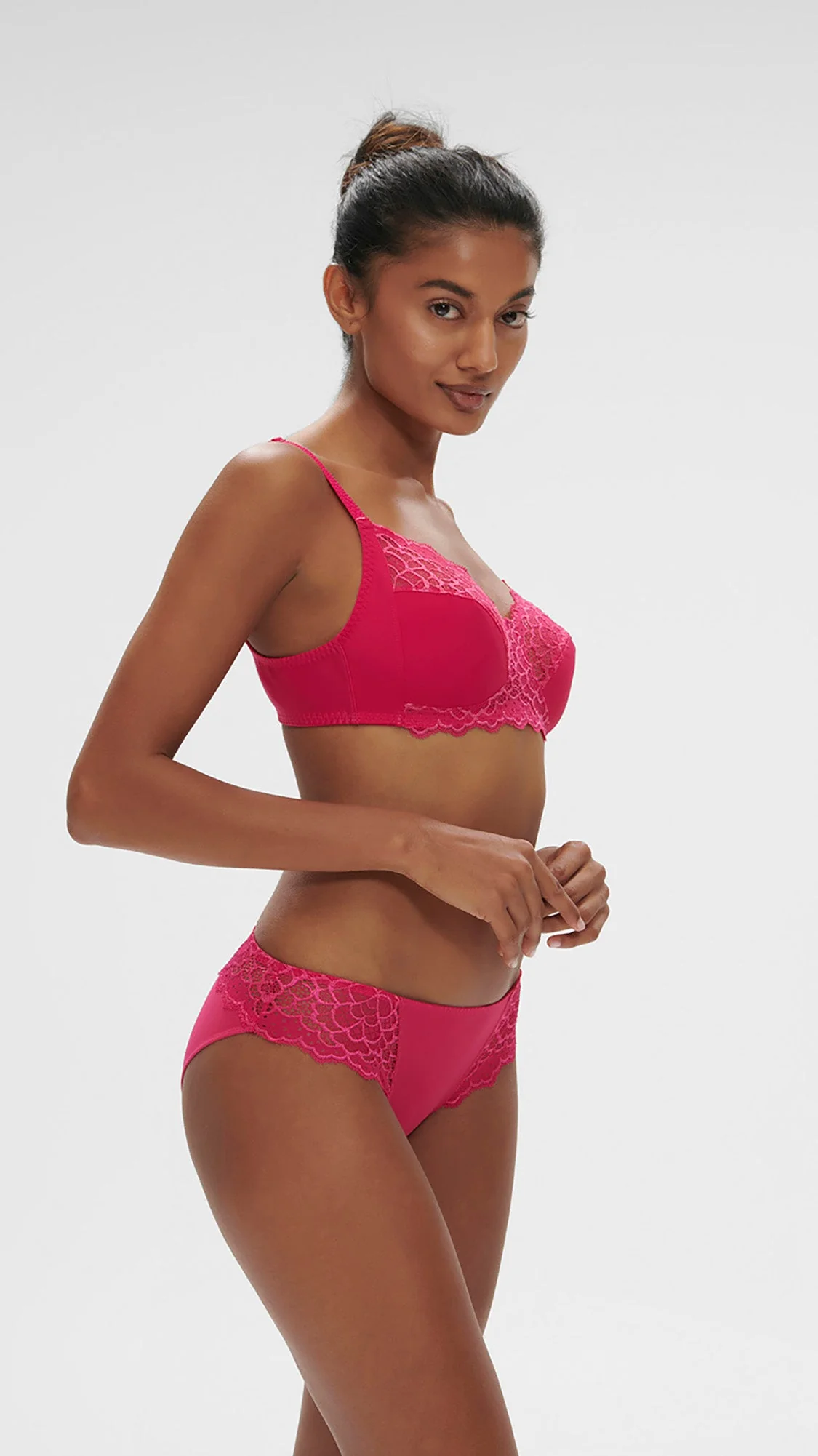 Structured wireless bra - Teaberry Pink - Image 3