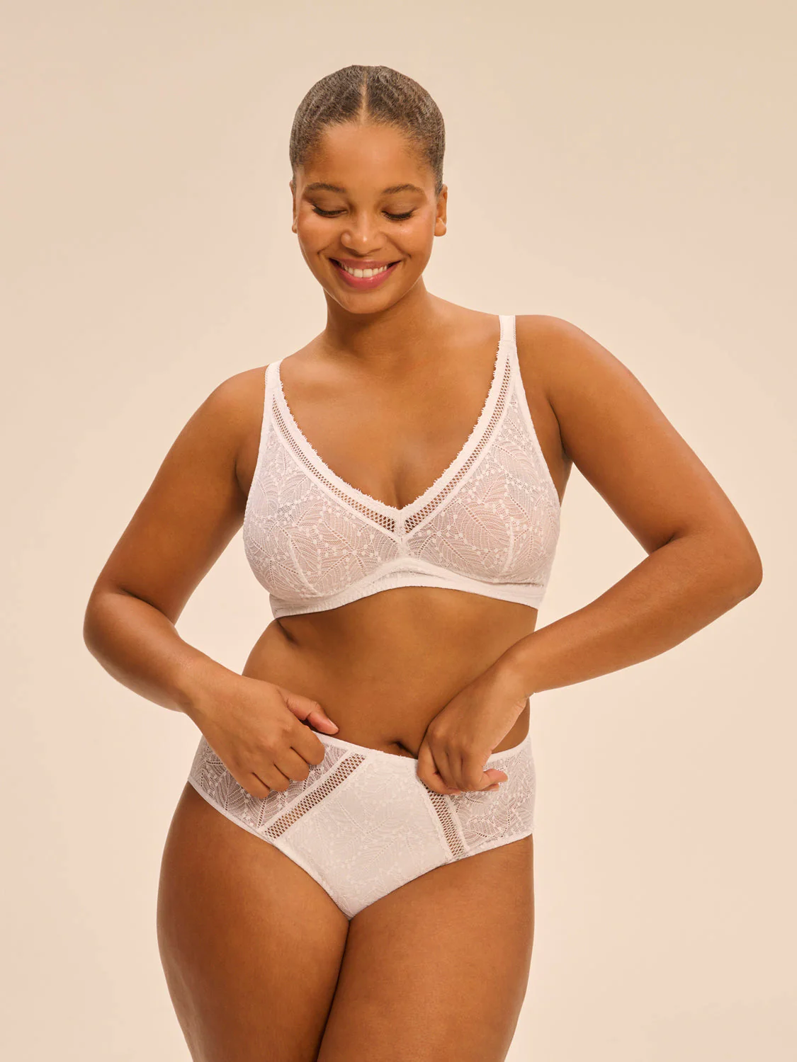 Structured wireless bra - White - Image 9