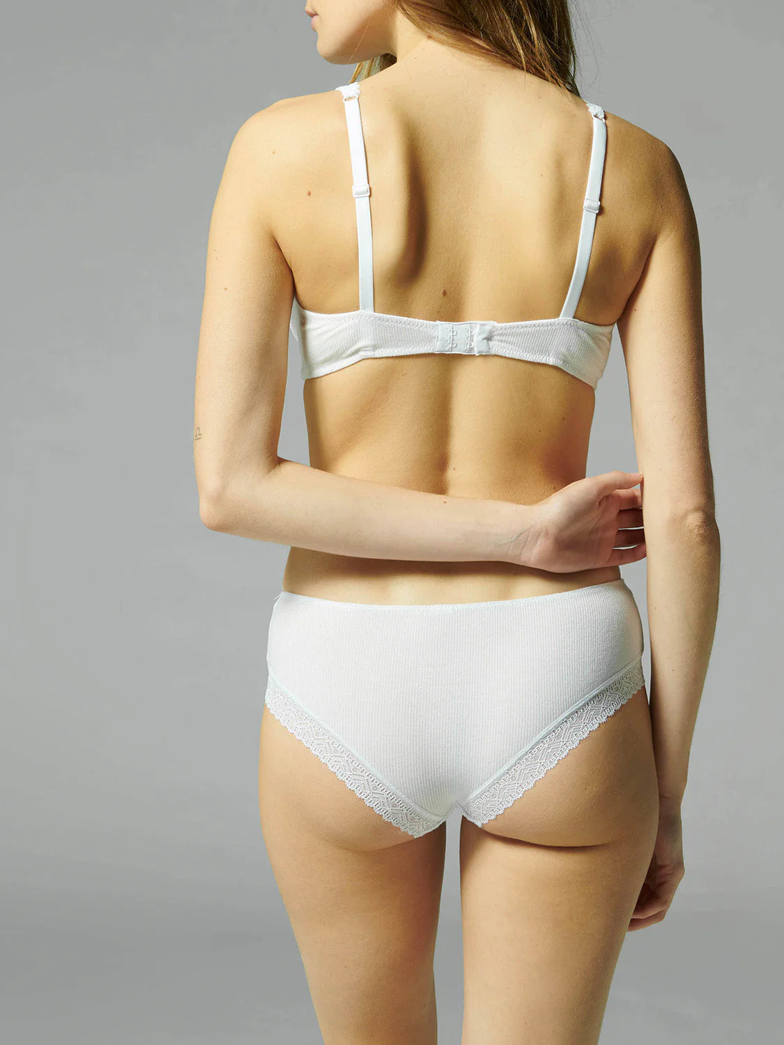 Structured wireless bra - White - Image 4