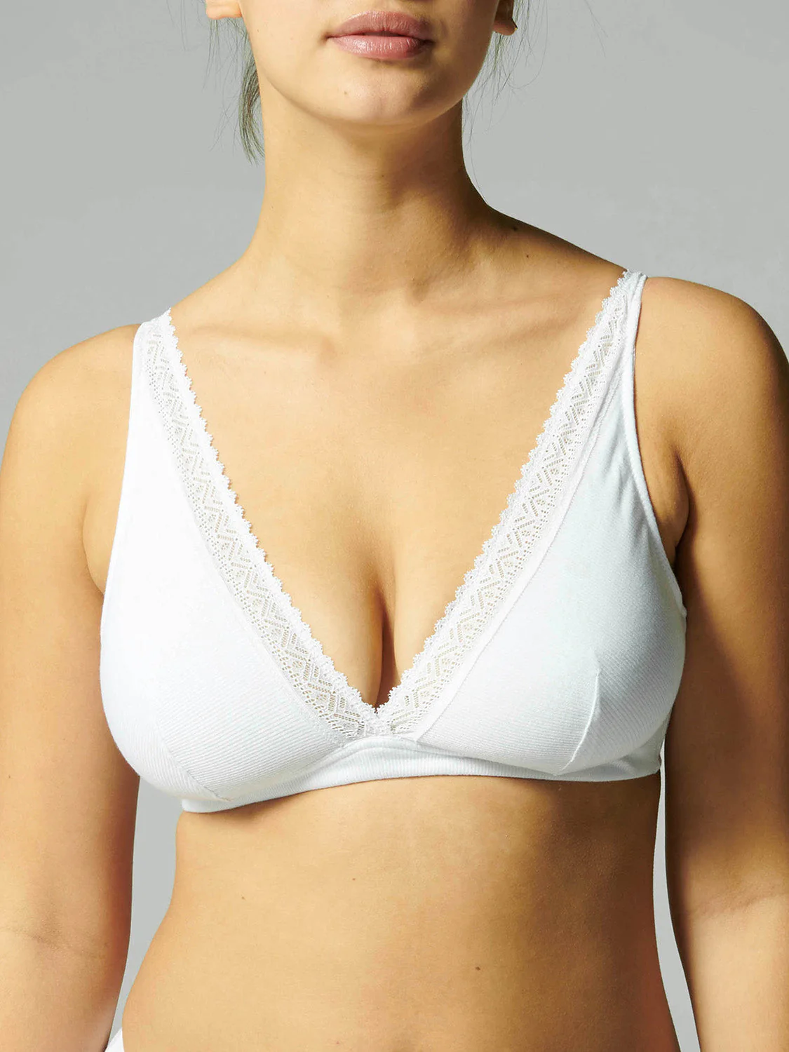 Structured wireless bra - White - Image 8