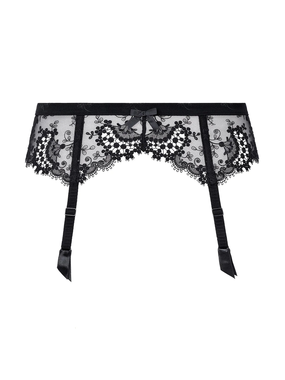 Suspender belt - Black - Image 6