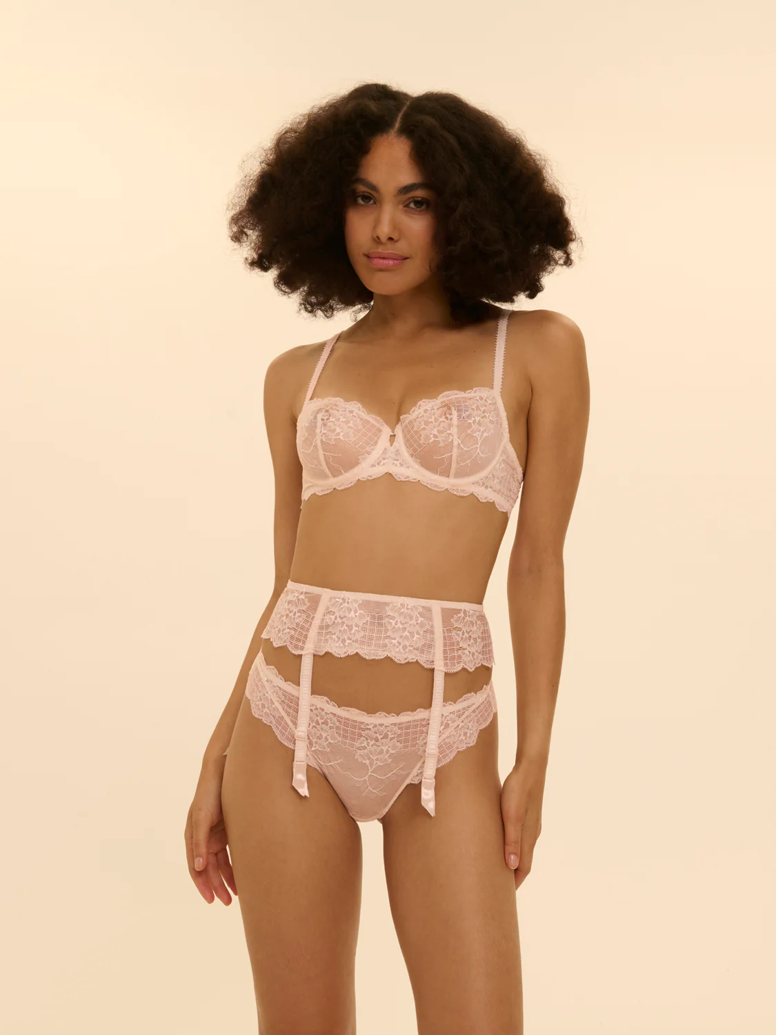 Suspender Belt - Sakura pink - Image 4