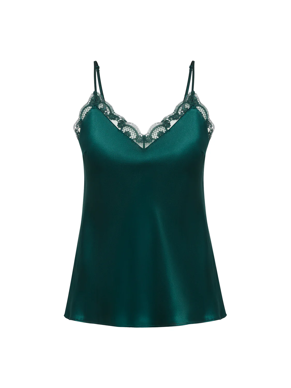 Top with embroidery - Emerald green - Image 6
