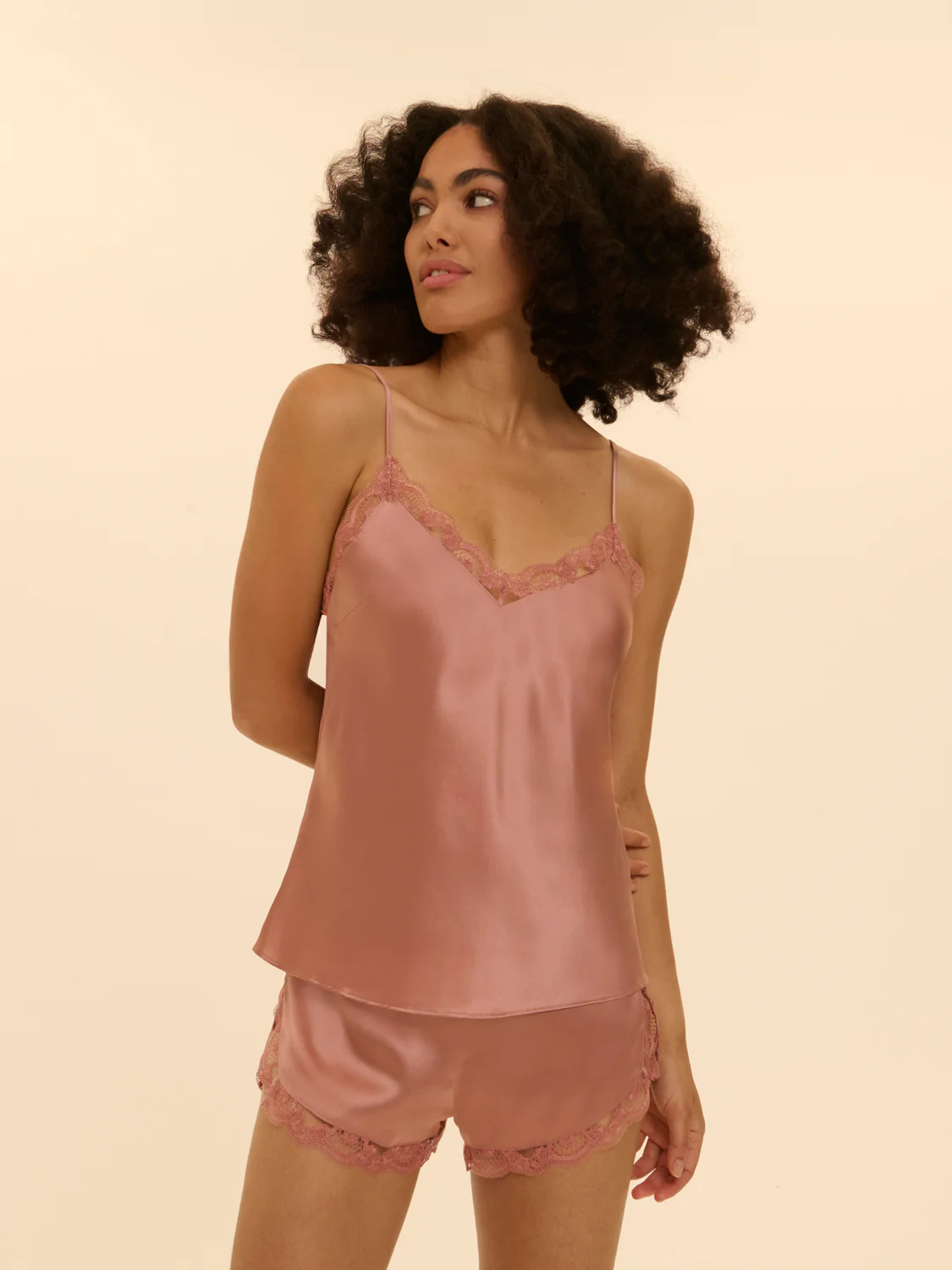 Top with embroidery - Smokey Pink - Image 2
