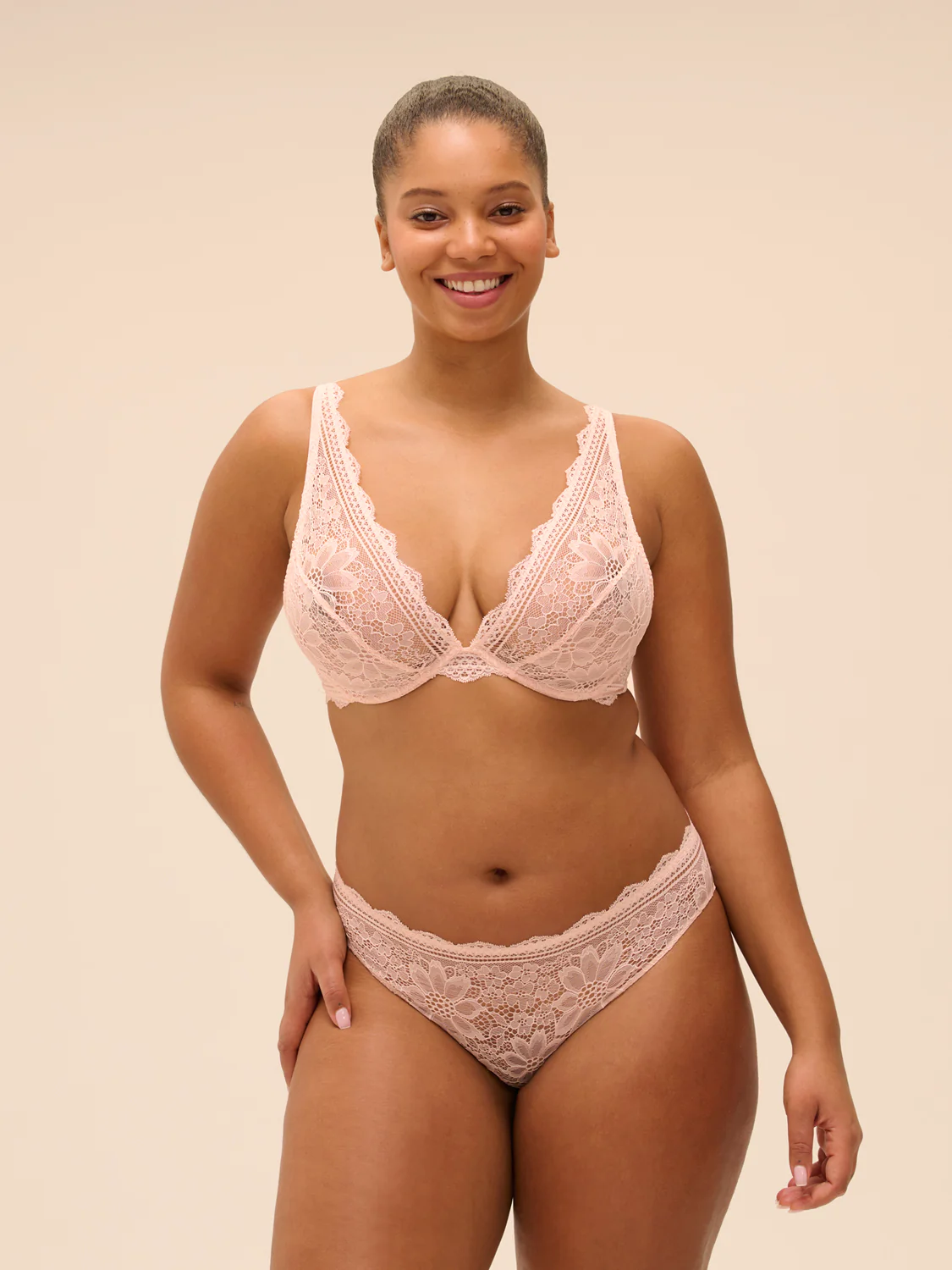 Triangle bra - Petal Powder - Image 11