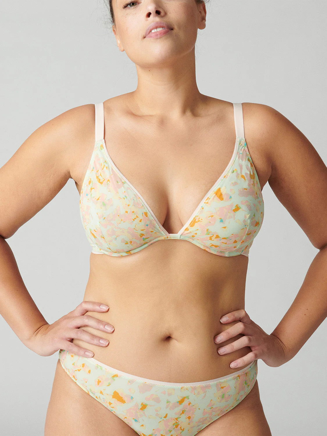 Triangle bra - Terrazzo Print - Image 9