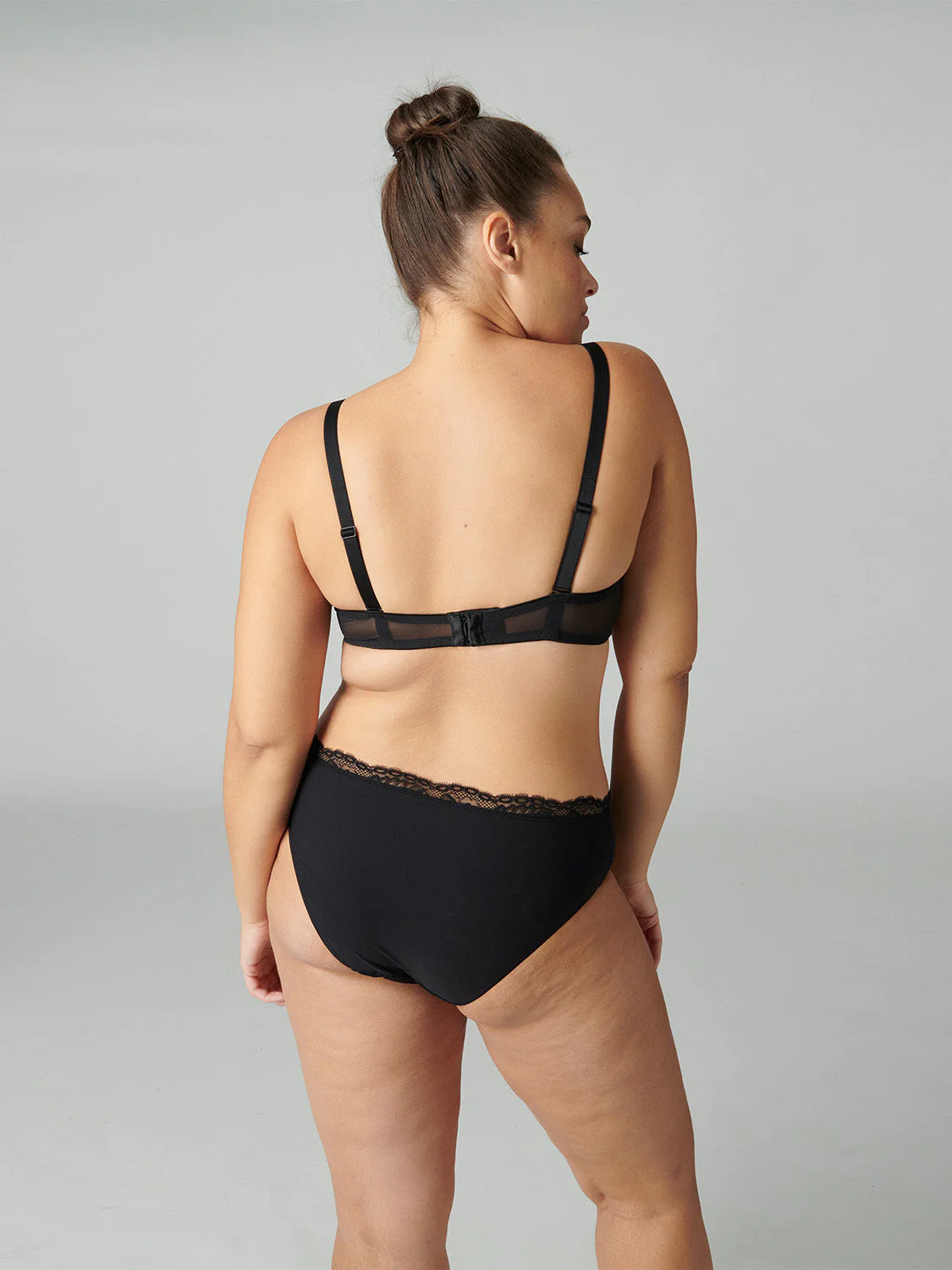 Triangle push-up bra - Black - Image 9