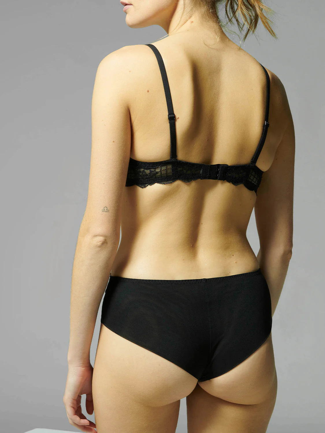 Triangle push-up bra - Black - Image 9