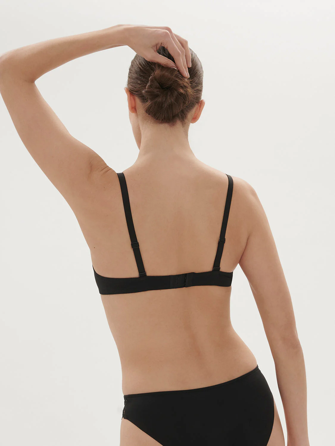 Triangle push-up bra - Black - Image 3