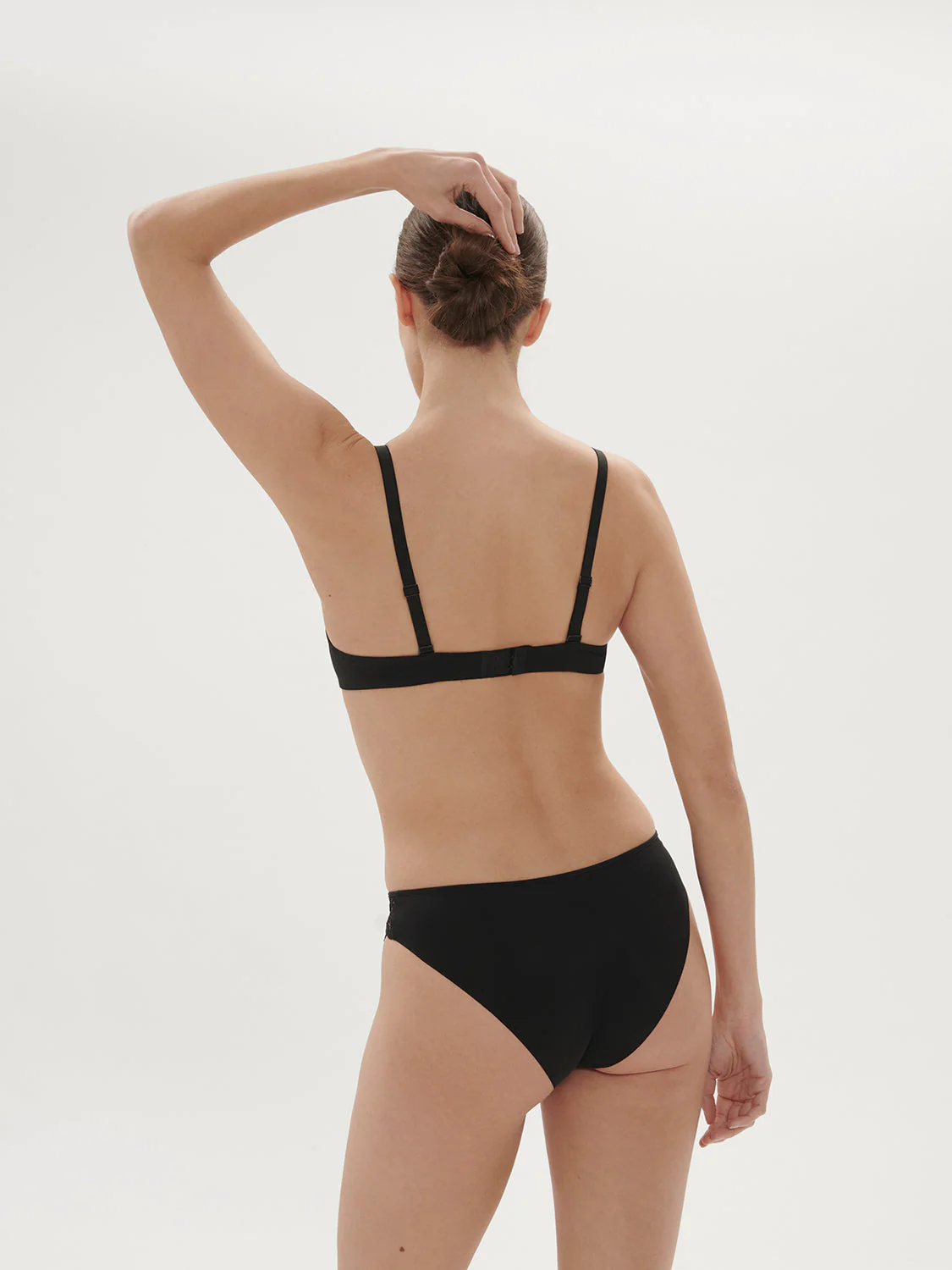 Triangle push-up bra - Black - Image 7