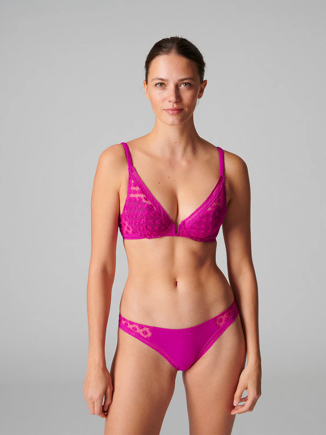 Triangle push-up bra - Bougainvillea - Image 2