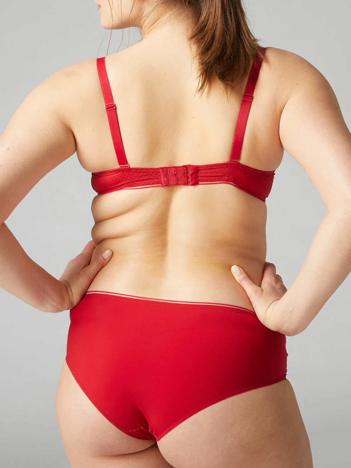 Triangle push-up bra - Opera Red - Image 9