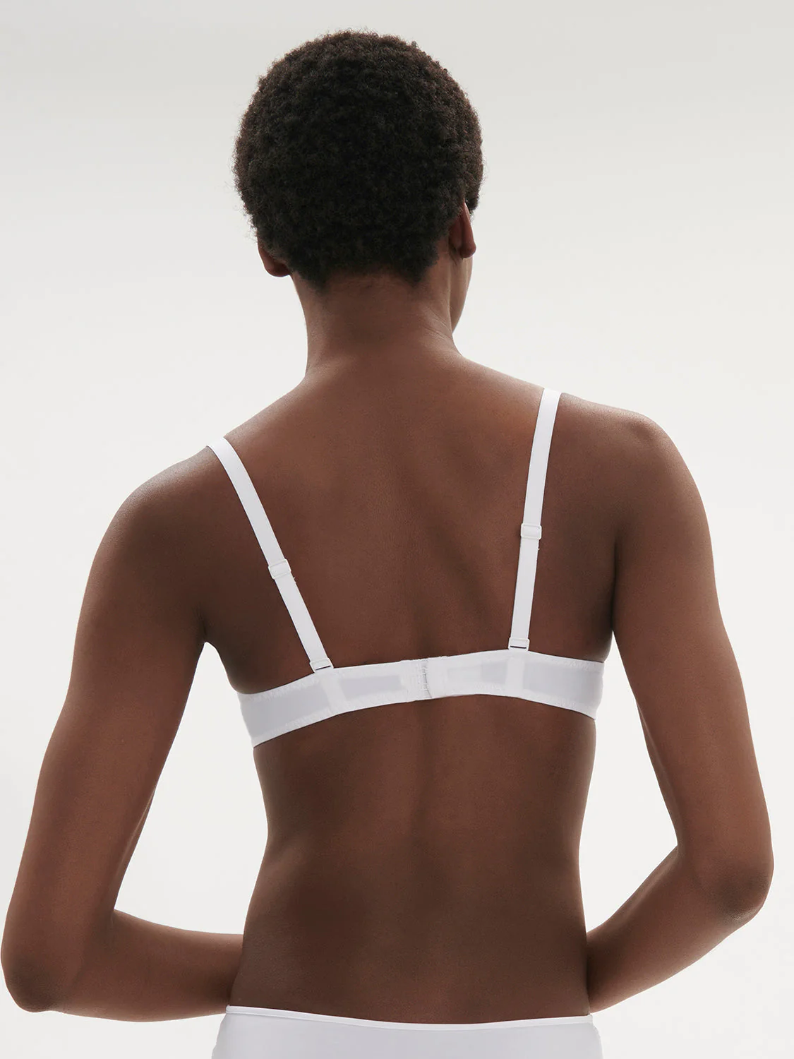 Triangle push-up bra - White - Image 3