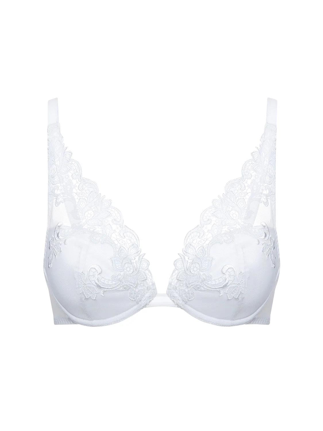 Triangle push-up bra - White - Image 4