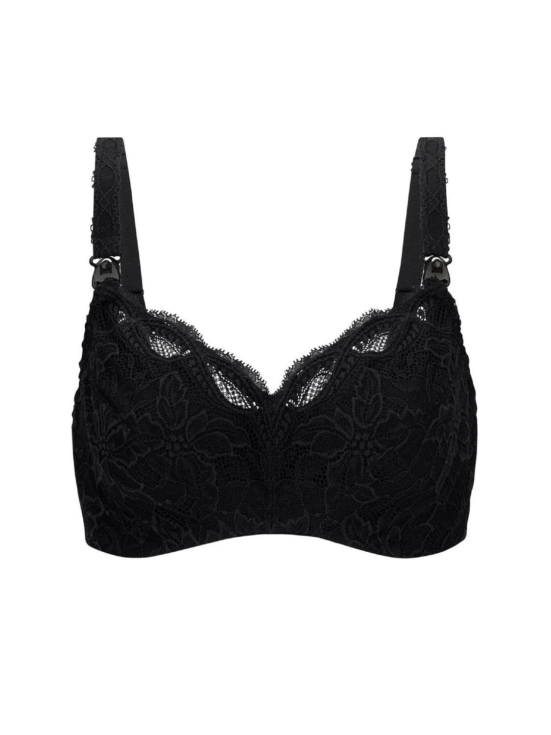 Underwire maternity and nursing bra - Black - Image 12
