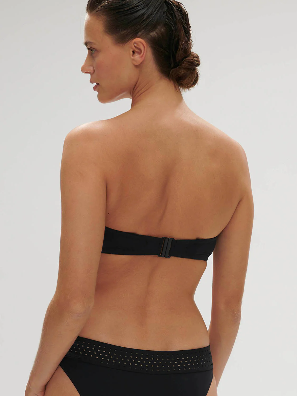 Underwired bandeau bikini top - Black - Image 3