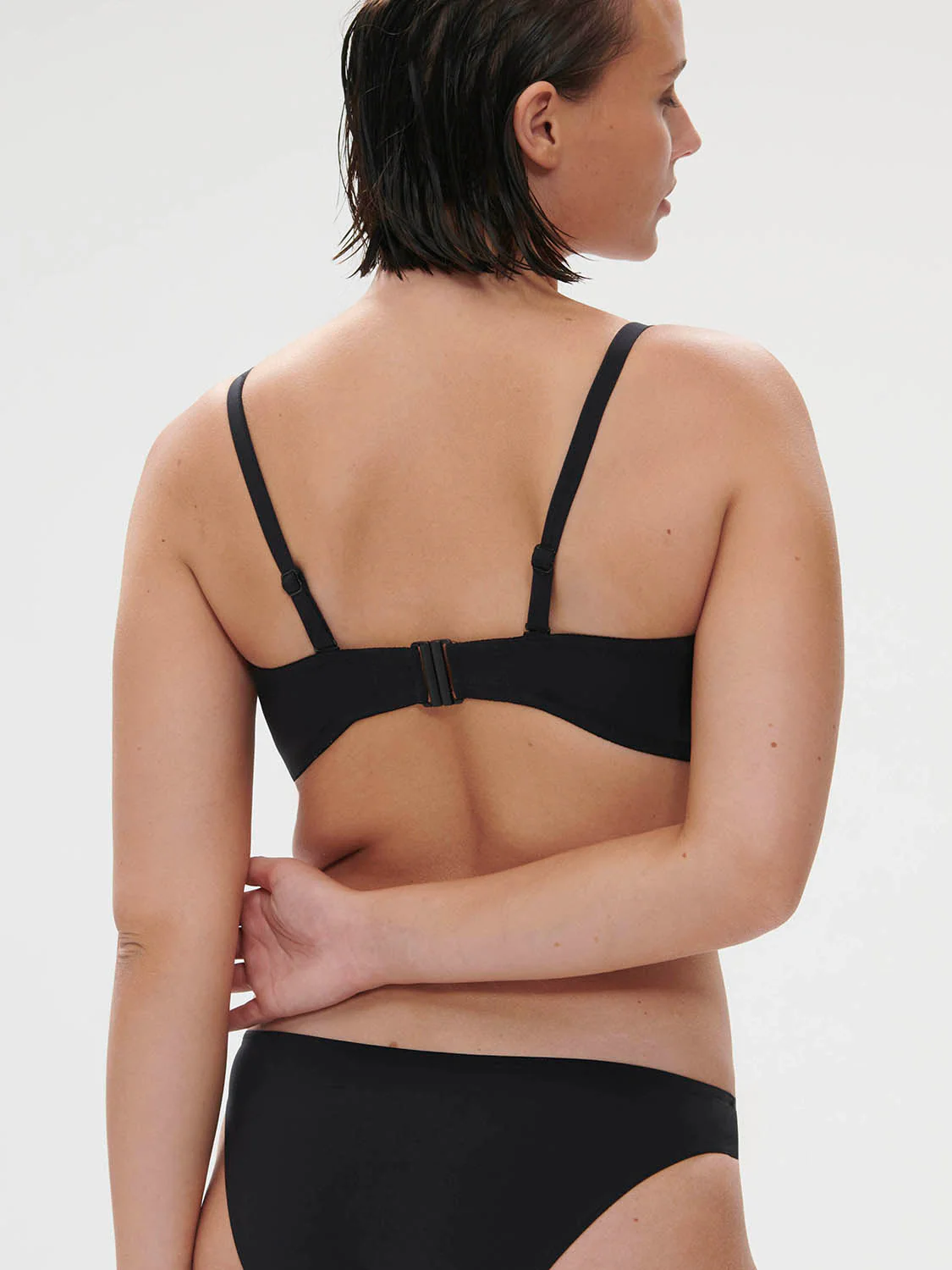 Underwired bandeau bikini top - Black - Image 10