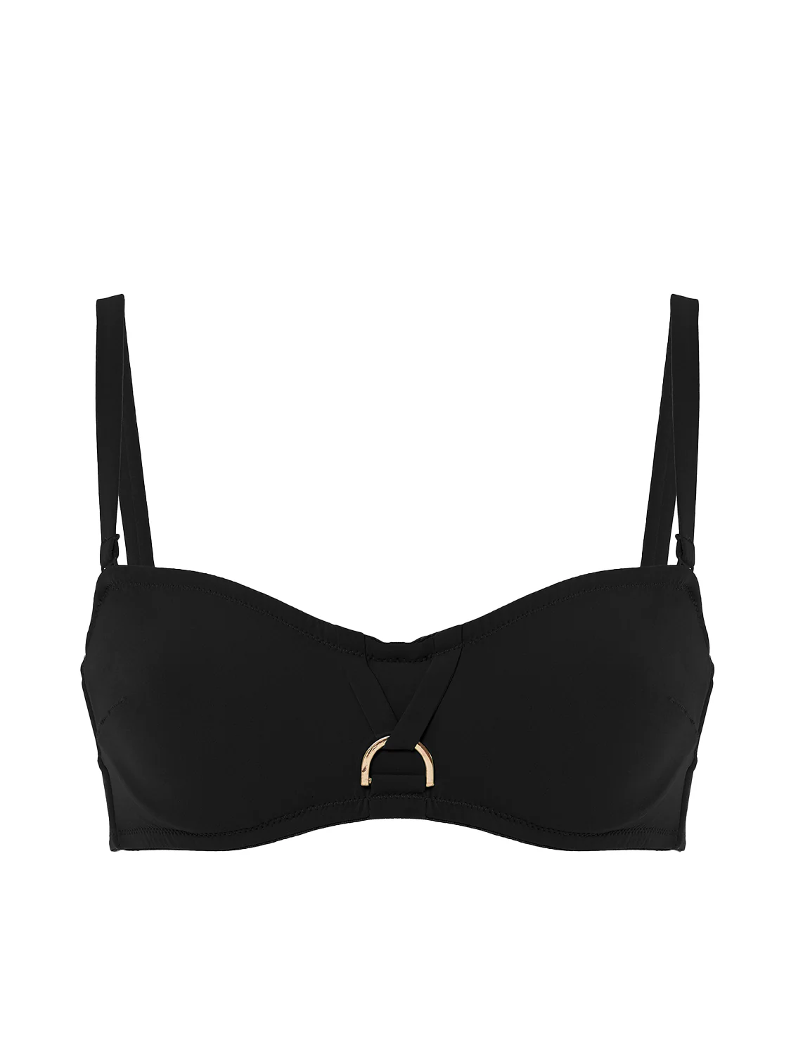 Underwired bandeau bikini top - Black - Image 17