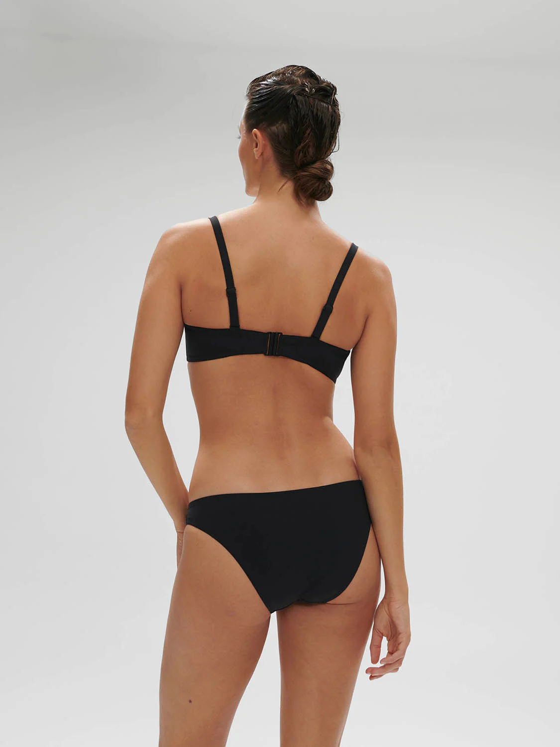 Underwired bandeau bikini top - Black - Image 6