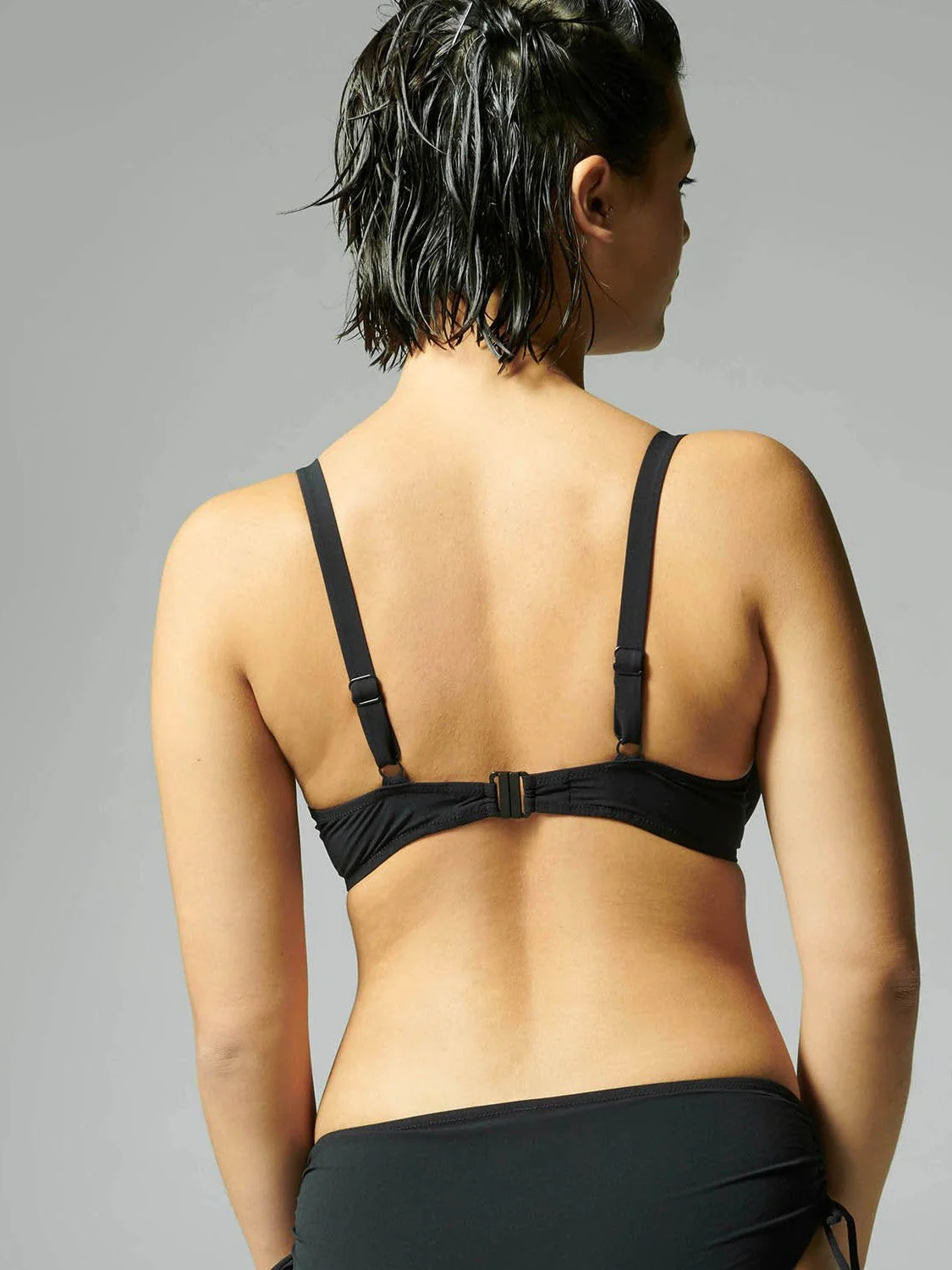 Underwired bikini top - Black - Image 5