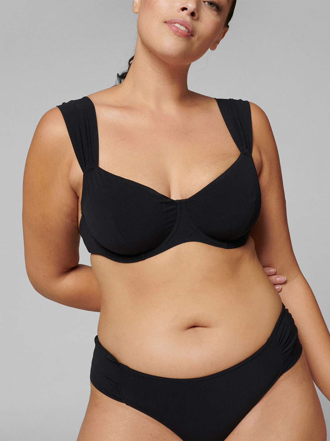 Underwired bikini top - Black - Image 3