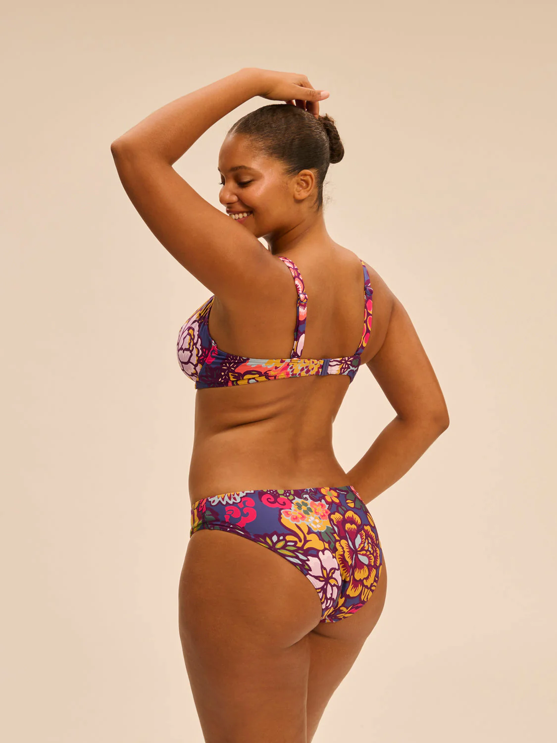 Underwired bikini top - Bloom Print - Image 5