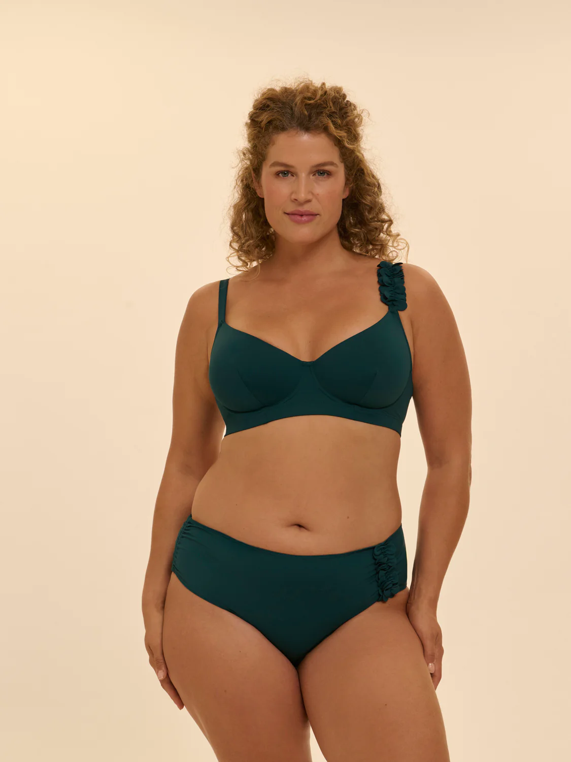 Underwired bikini top - Emerald green - Image 6
