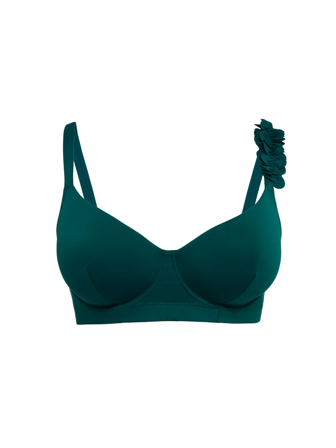 Underwired bikini top - Emerald green - Image 8