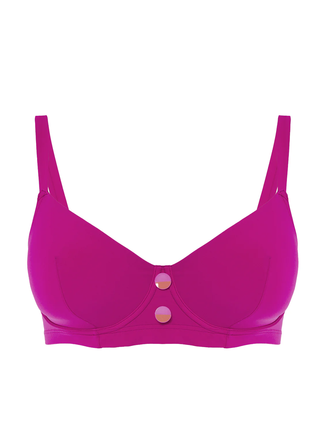 Underwired bikini top - Hibiscus Pink - Image 6