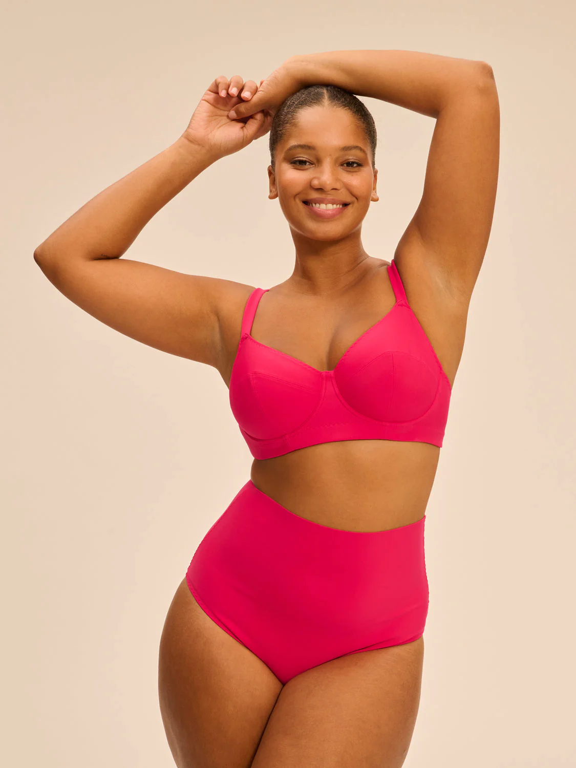 Underwired bikini top - Lipstick - Image 3