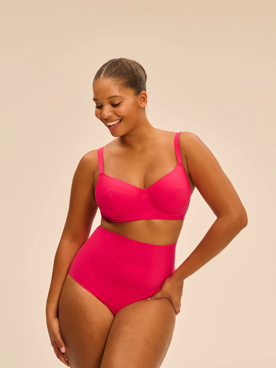 Underwired bikini top - Lipstick - Image 4