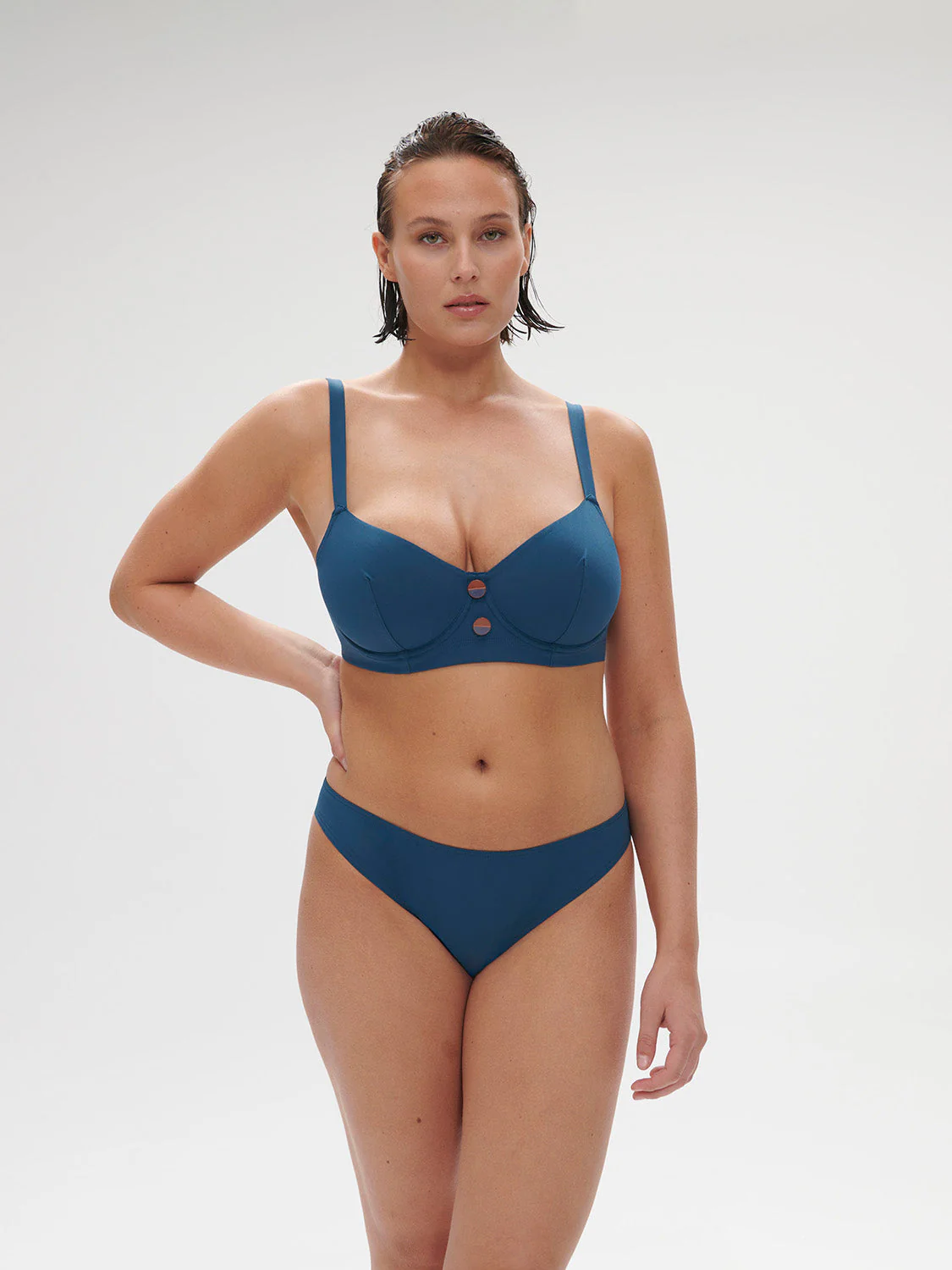 Underwired bikini top - Mystery blue - Image 4