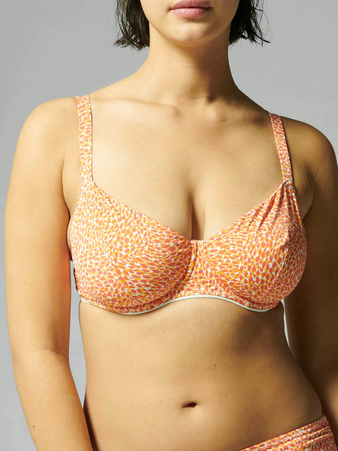 Underwired bikini top - Orangeade - Image 3