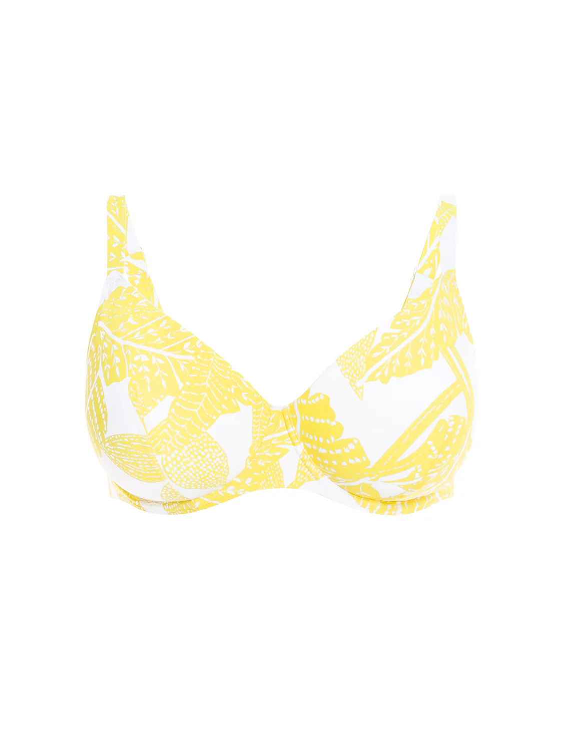 Underwired bikini top - Plumeria Print - Image 6