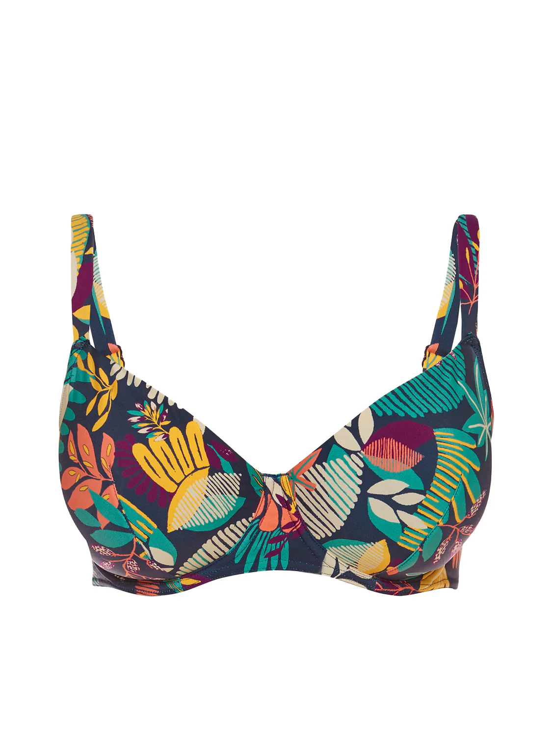 Underwired bikini top - Seaside Blue Print - Image 6