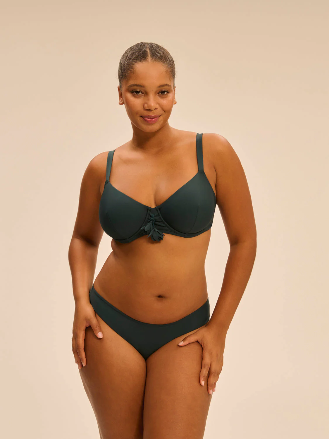 Underwired bikini top - Tropical Green - Image 5
