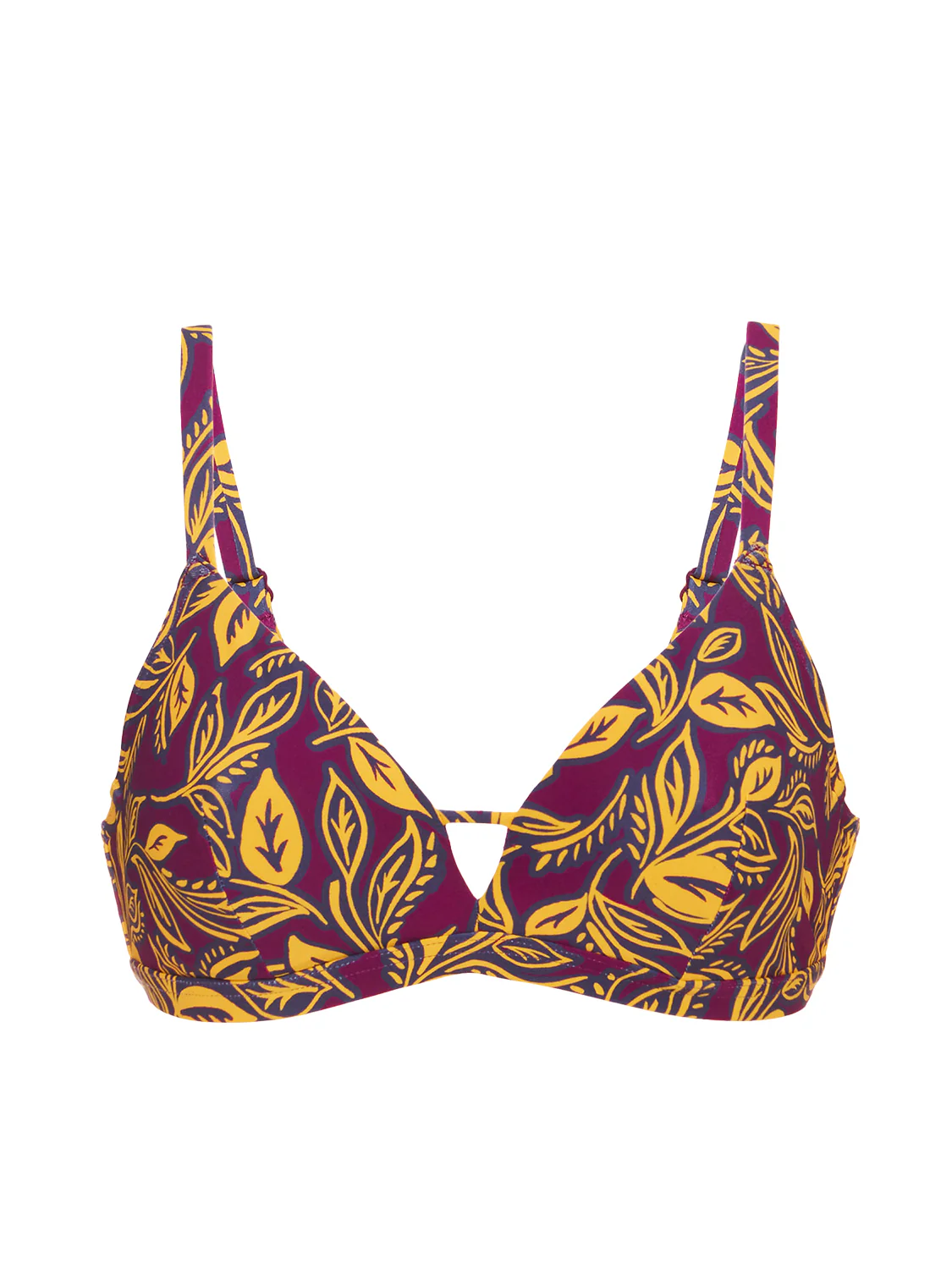 Underwired bikini triangle - Agadir Purple Print - Image 11