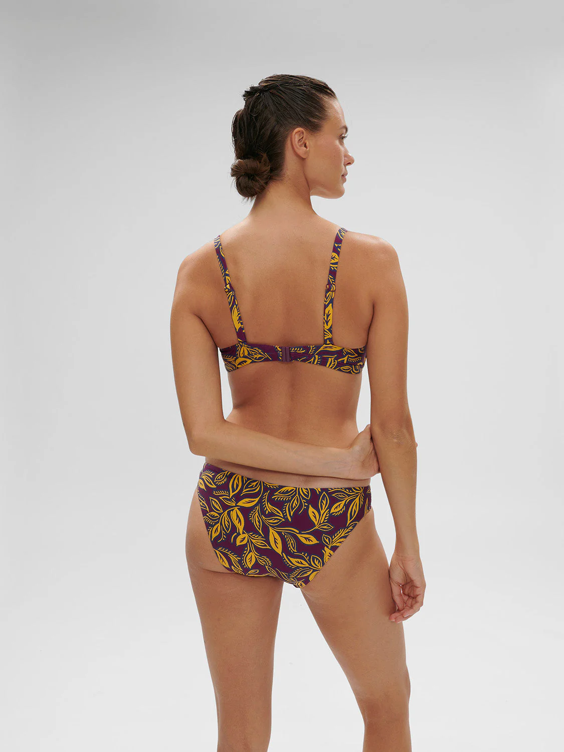 Underwired bikini triangle - Agadir Purple Print - Image 5