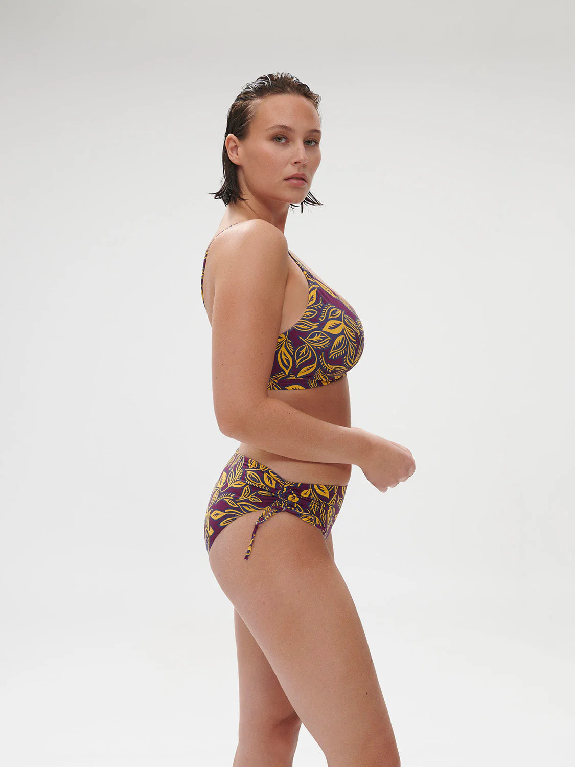 Underwired bikini triangle - Agadir Purple Print - Image 8